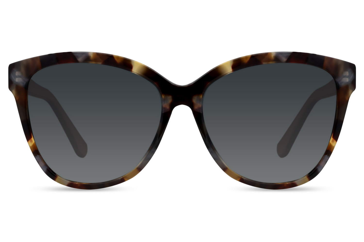 Elegant Tortoiseshell Wide-Framed Polarized UV Sunglasses with Gradient Lenses- Victoria