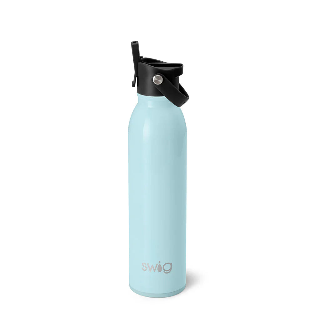 Swig Life - Shimmer Aquamarine Flip + Sip 20 oz Bottle