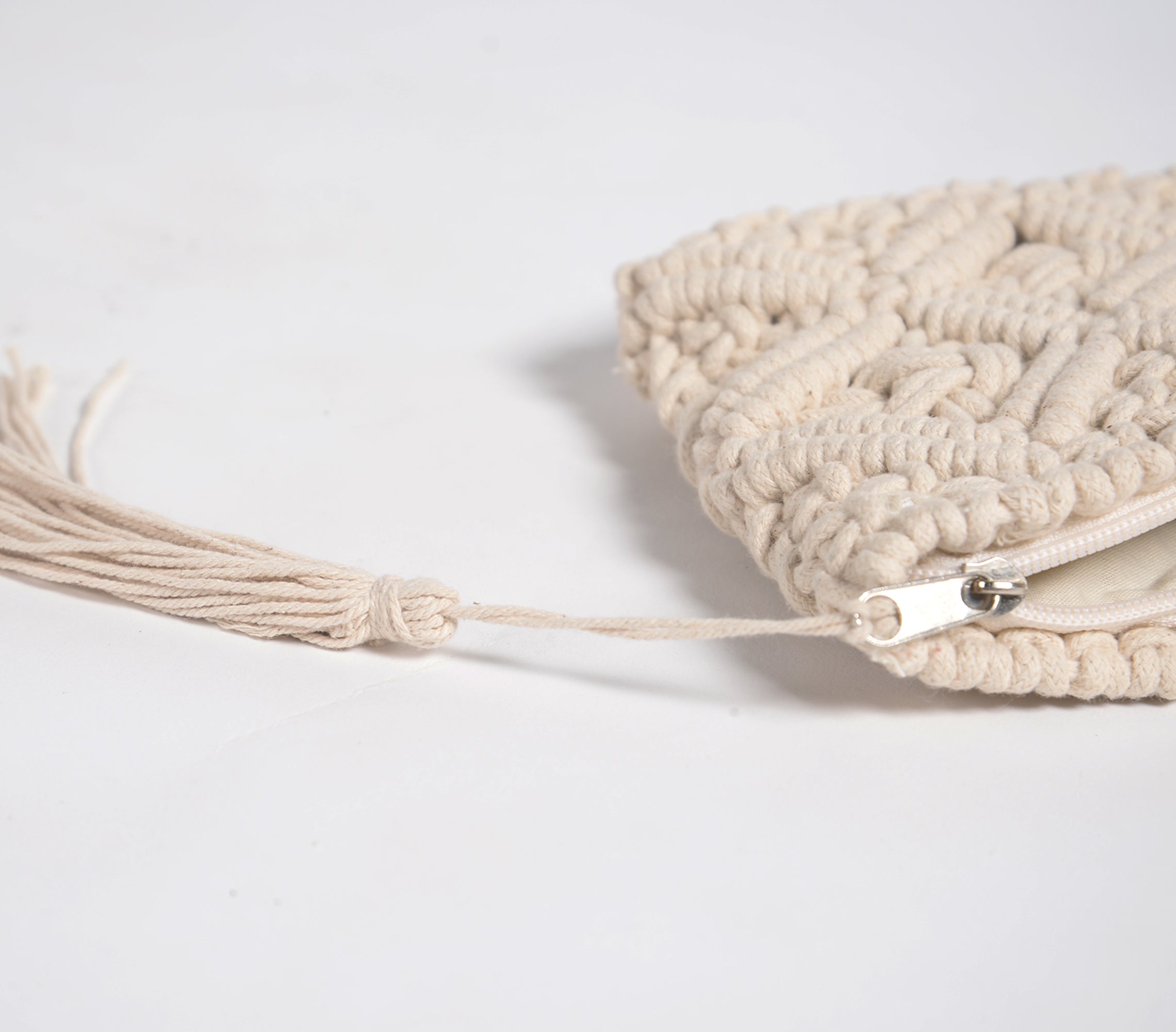 Hand Knotted Macrame Pouch